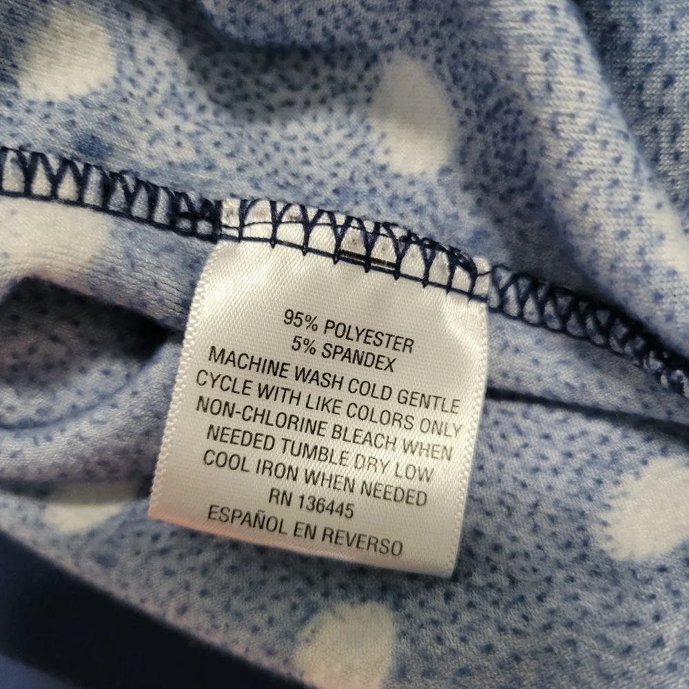 Jenni Intimates Polka Dot Velour Lounge Wear Set Hoodie & Pant Set L EUC Navy - Picture 16 of 16